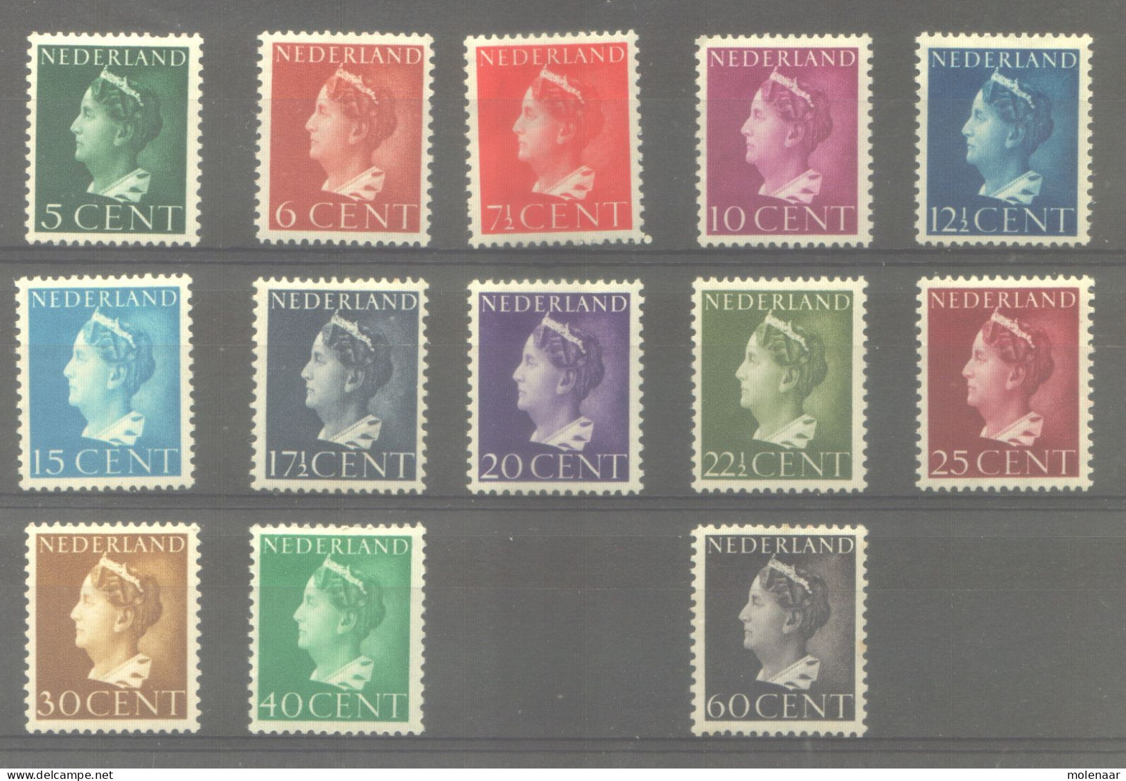 Postzegels > Europa > Nederland > Periode 1891-1948 (Wilhelmina) > 1891-1909 > 332-343 En 345 Ongebruikt (11771) - Gebruikt