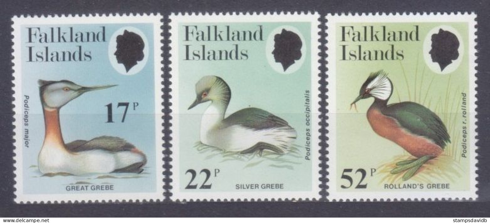 1984 Falkland Islands 412-414 Birds 10,00 € - Albatro & Uccelli Marini