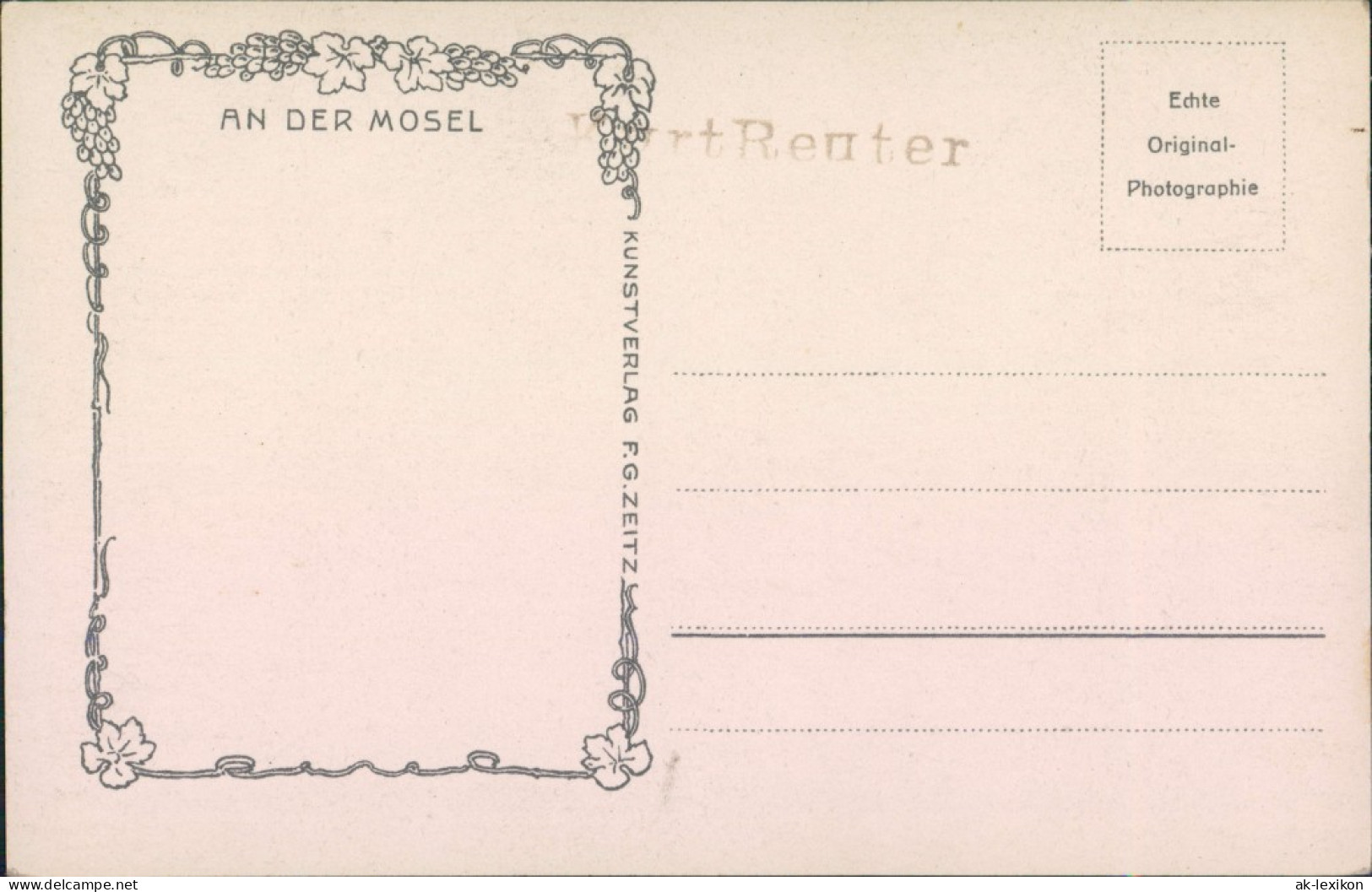 Ansichtskarte Zell&#47;Mosel Klosterruine Marienburg 1932 - Zell