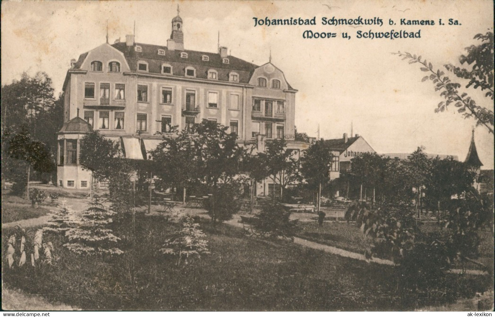 Schmeckwitz (Oberlausitz) Smje&#269;kecy Kurhaus Moor- Und Schwefelbad 1909 - Schmeckwitz (Oberlausitz)