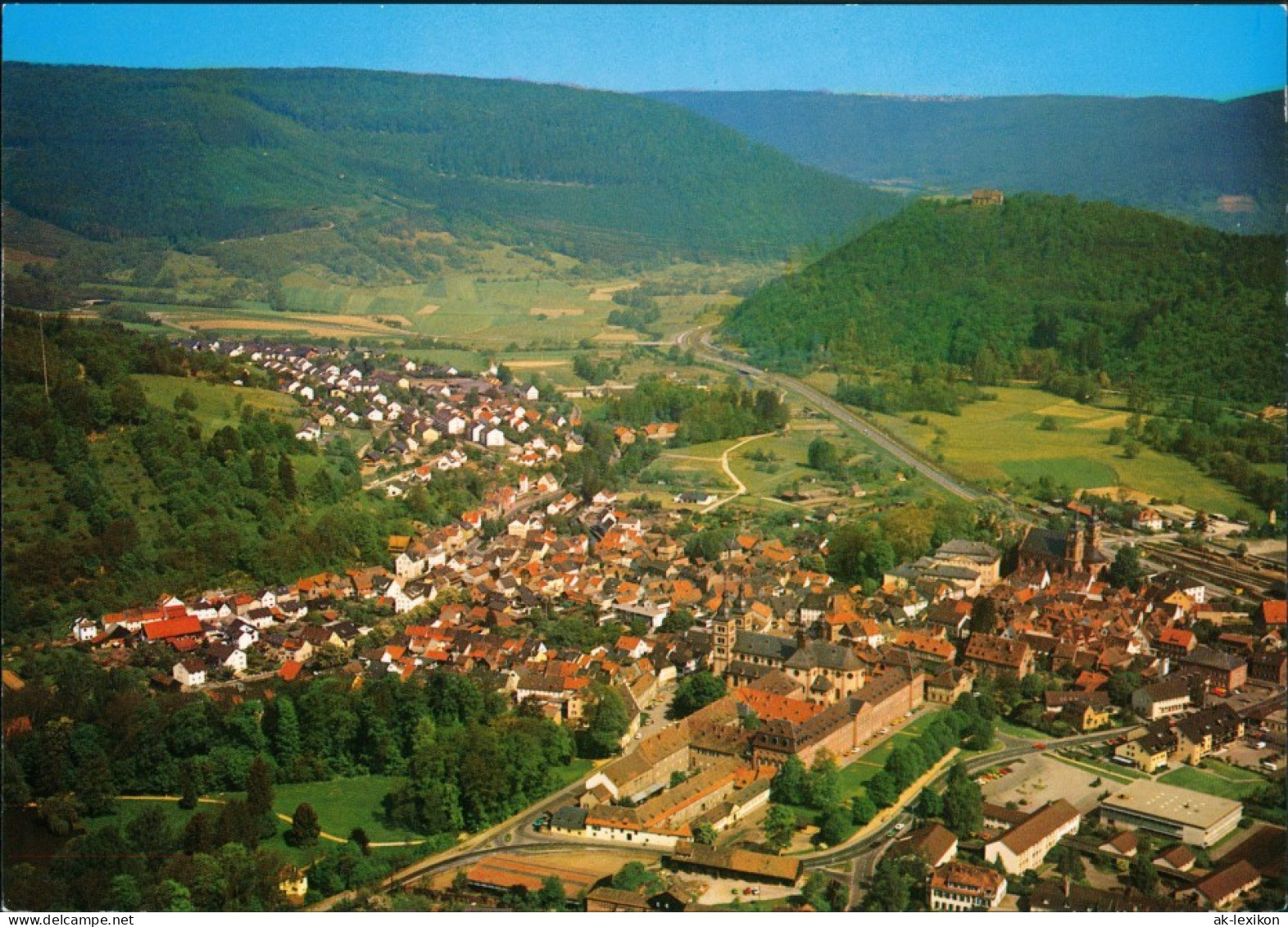 Ansichtskarte Amorbach Luftbild 2000 - Amorbach