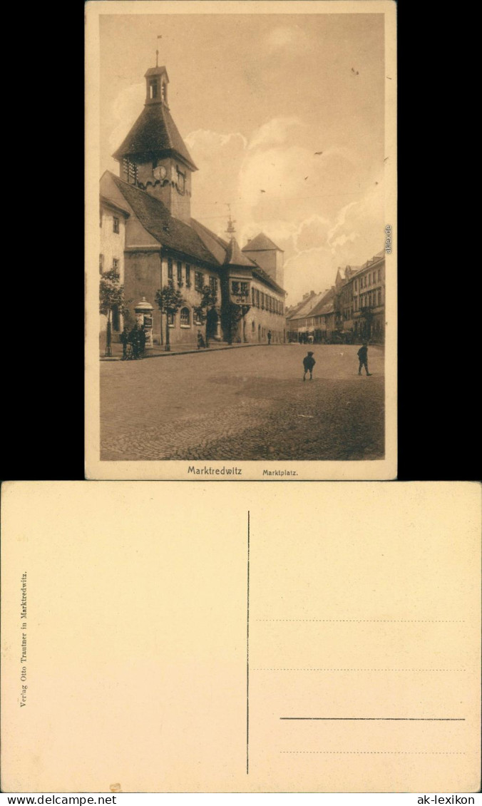 Ansichtskarte Marktredwitz Marktplatz 1922 - Marktredwitz