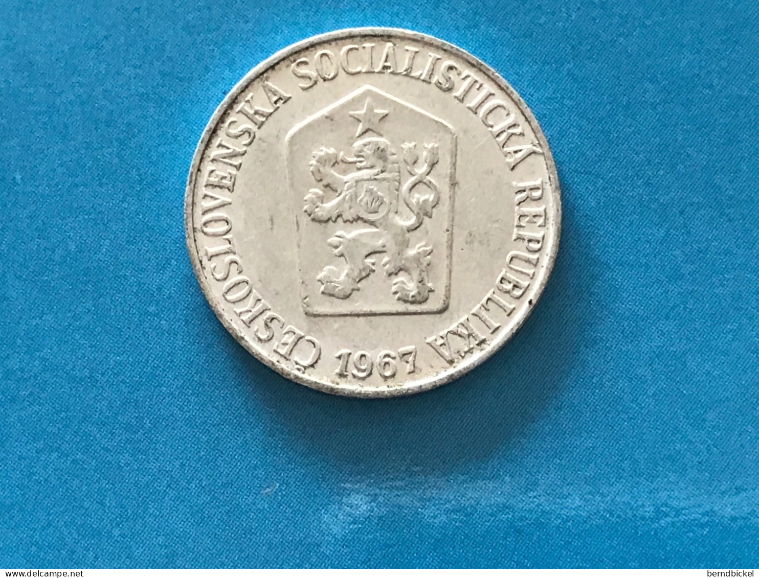 Münze Münzen Umlaufmünze Tschechoslowakei 5 Heller 1967 - Checoslovaquia