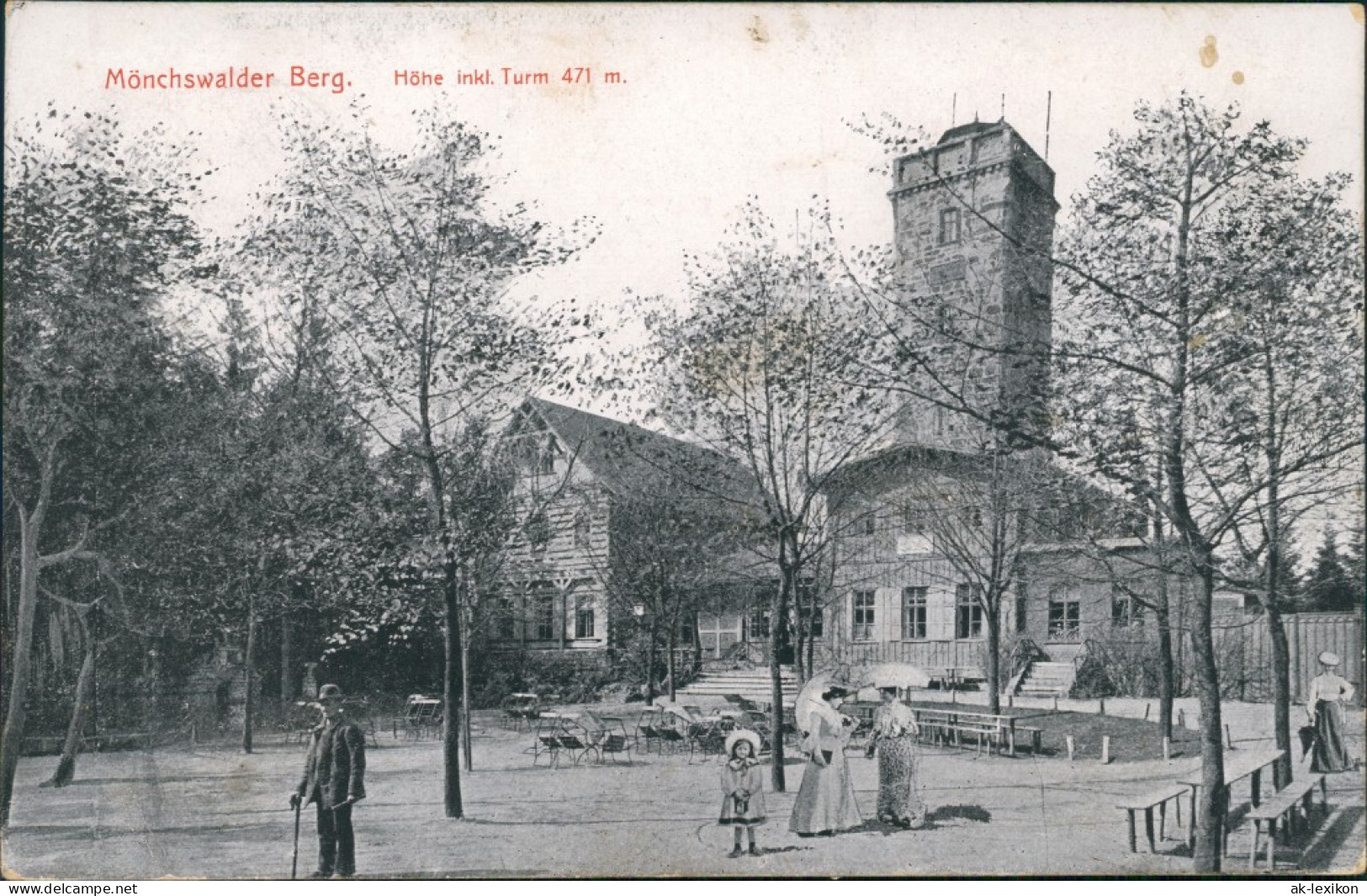 Ansichtskarte Wilthen (Sachsen) Mönchswalder Berg - Gasthaus 1918  - Wilthen