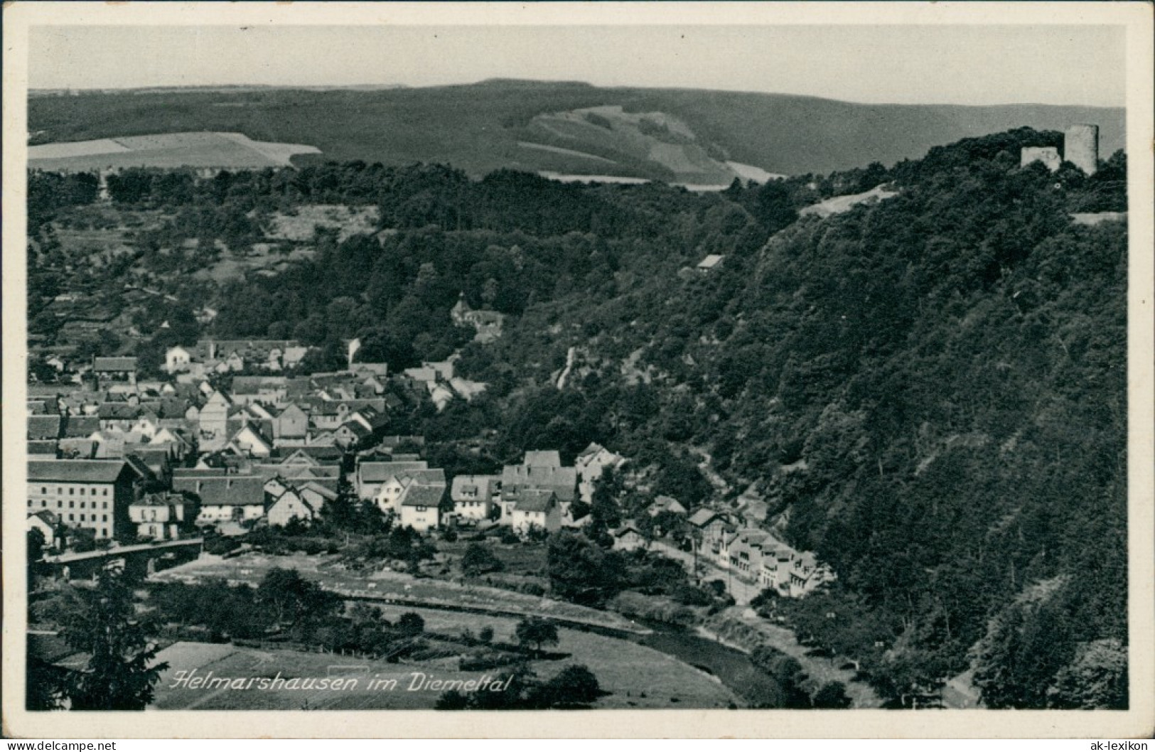 Ansichtskarte Helmarshausen-Bad Karlshafen Blick Auf Den Ort, Diemeltal 1940 - Bad Karlshafen