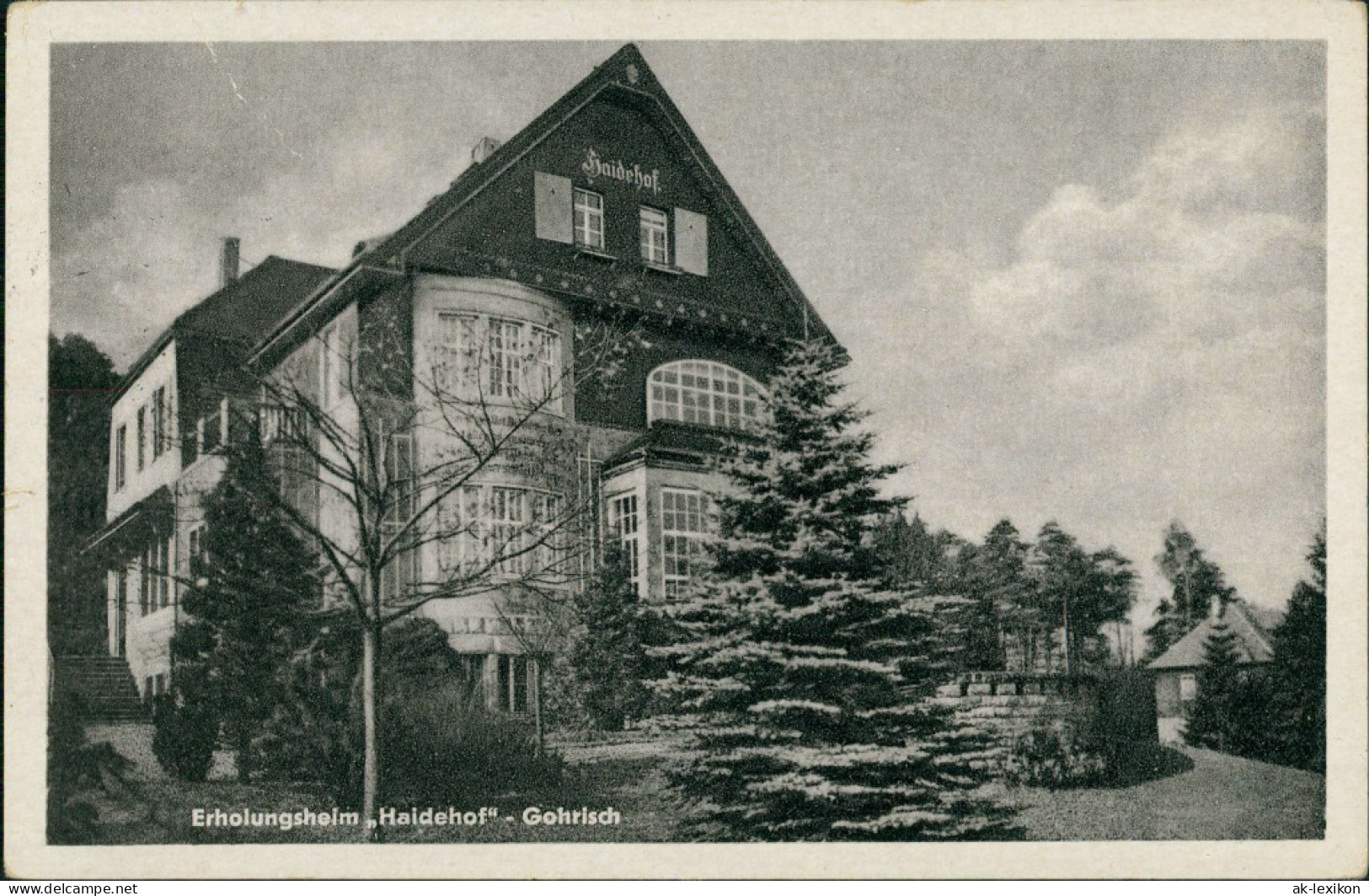 Ansichtskarte Gohrisch (Sächs. Schweiz) Erholungsheim Haidehof 1956 - Gohrisch
