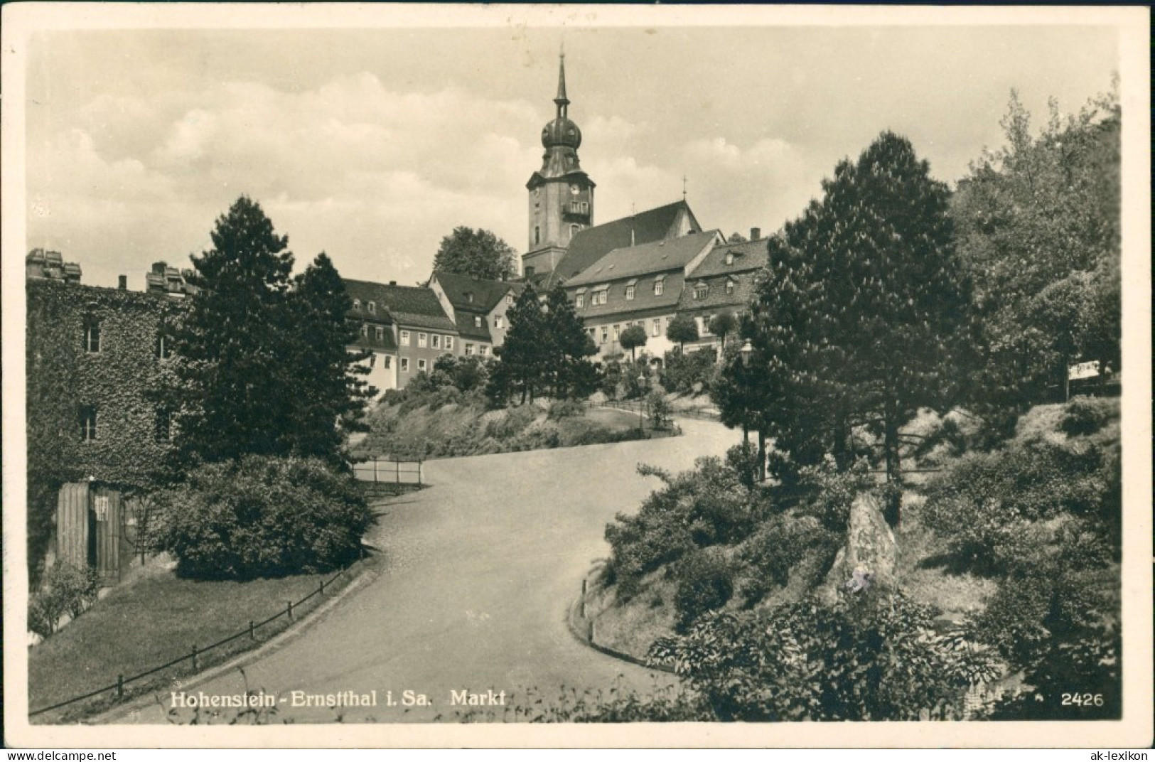 Ansichtskarte Hohenstein-Ernstthal Blick Zur Kirche 1963 - Hohenstein-Ernstthal