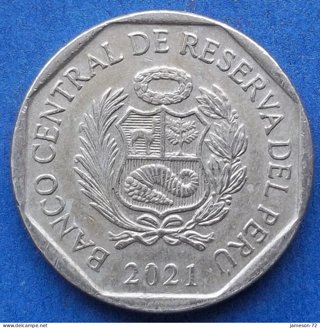 PERU - 50 Centimos 2021 KM# 307.4 Monetary Reform (1991) - Edelweiss Coins - Perú