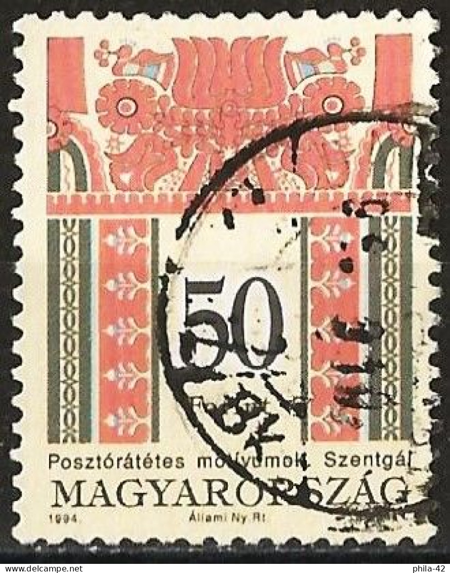 Hungary 1994 - Mi 4317A - YT 3481 ( Folk Motives ) Perf. 11½  X 12 - Oblitérés