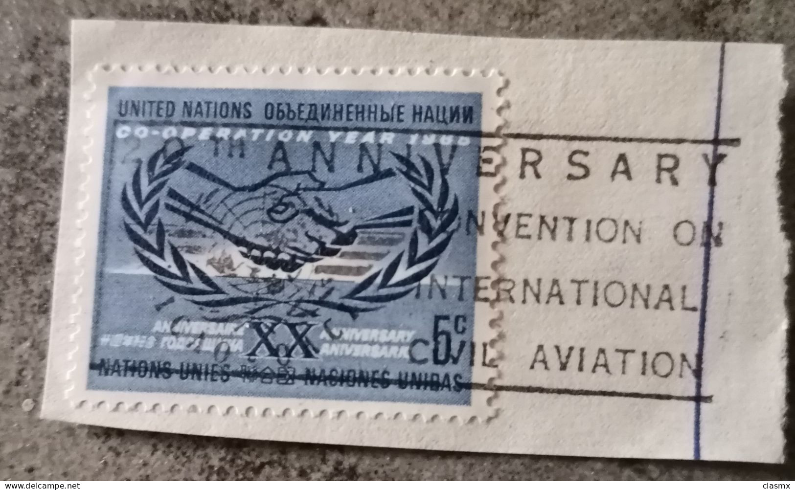 USA United Nations 20th Anniv Convention Intl Civil Aviation Clear Postmark - 3a. 1961-… Oblitérés