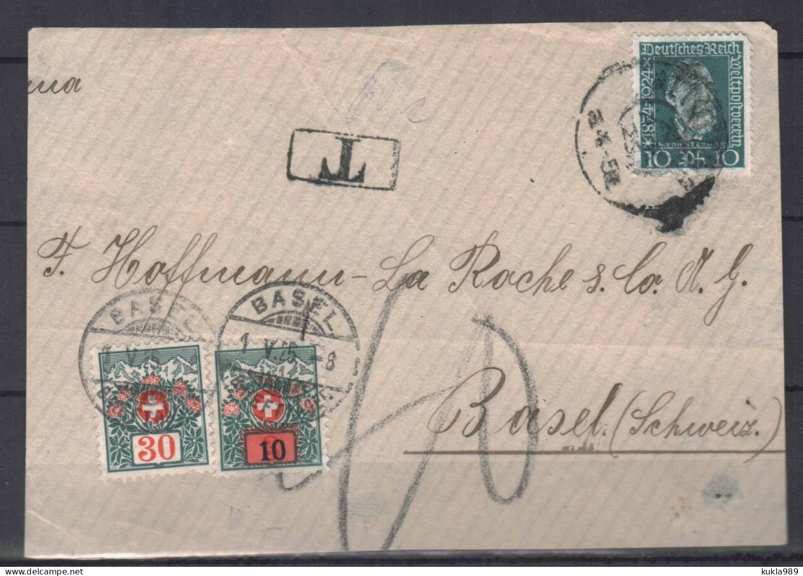 SWITZERLAND STAMPS  FRONT OF COVER TO PAY 1925 - Levant Britannique