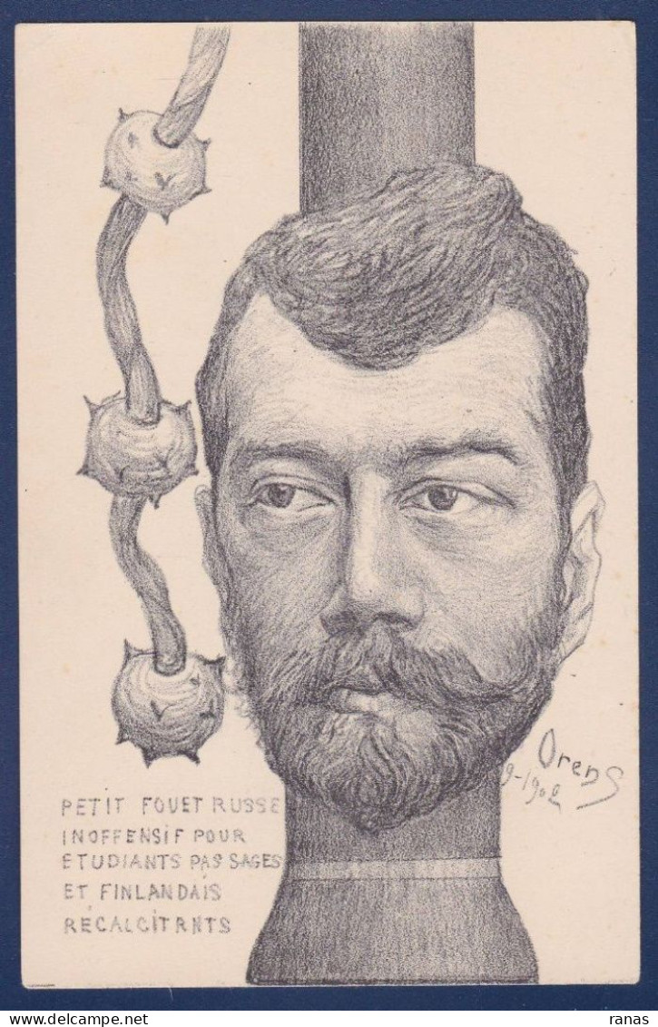 CPA Russie Satirique Tsar Nicolas II Caricature Par Orens Non Circulé Russia Finlande - Russie