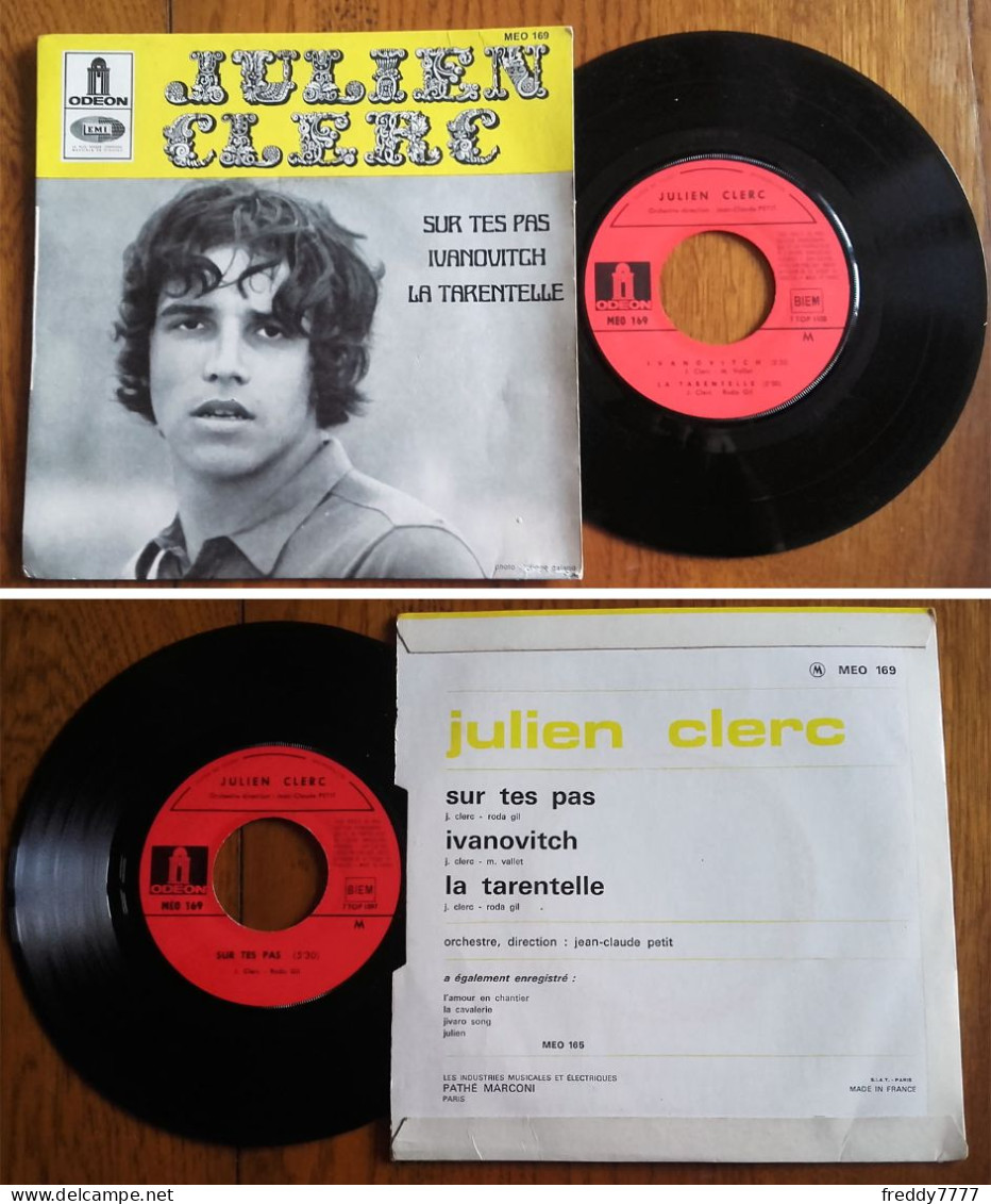 RARE French EP 45t BIEM (7") JULIEN CLERC «Ivanovitch» (1968) - Collectors