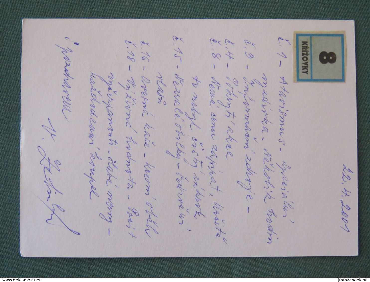 Czech Republic 2001 Stationery Postcard 5.40 Kcs Prague Sent Locally From Prague, EMS Slogan - Storia Postale