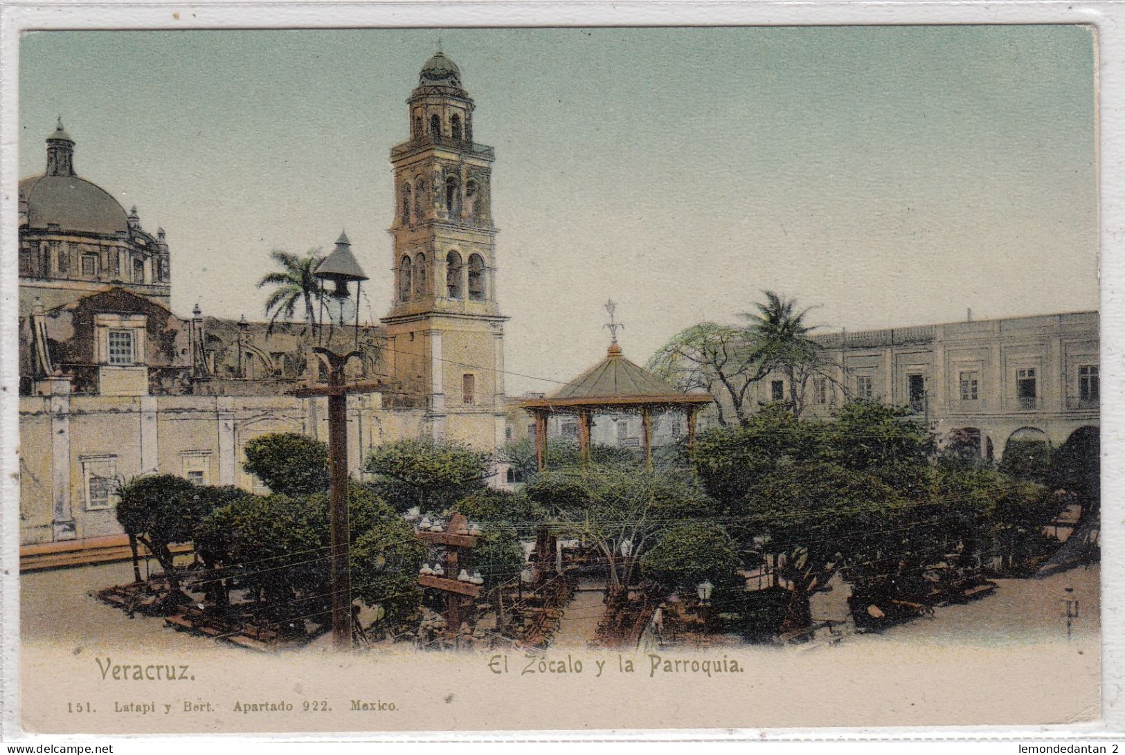 Veracruz. El Zocalo Y La Parroquia. Mexico. * - México