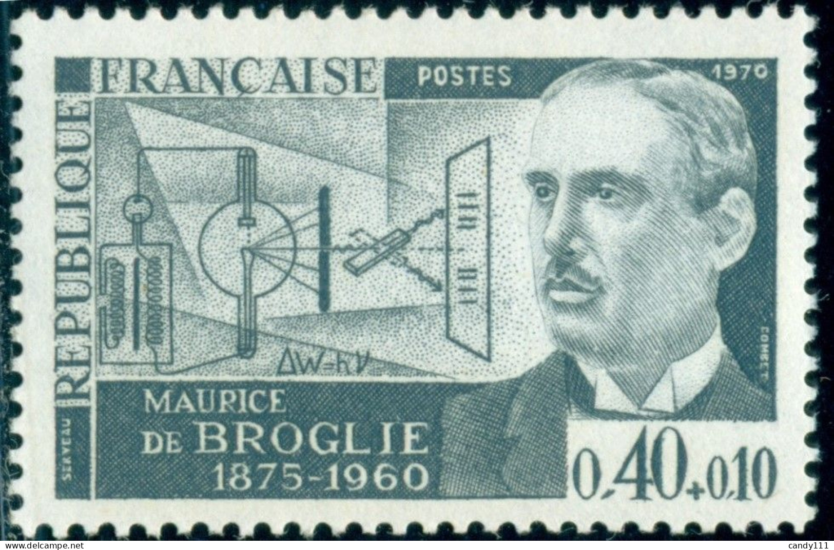 1970 Maurice De Broglie,psysicist,X-ray Diffraction,spectroscopy,France,1709,MNH - Fisica