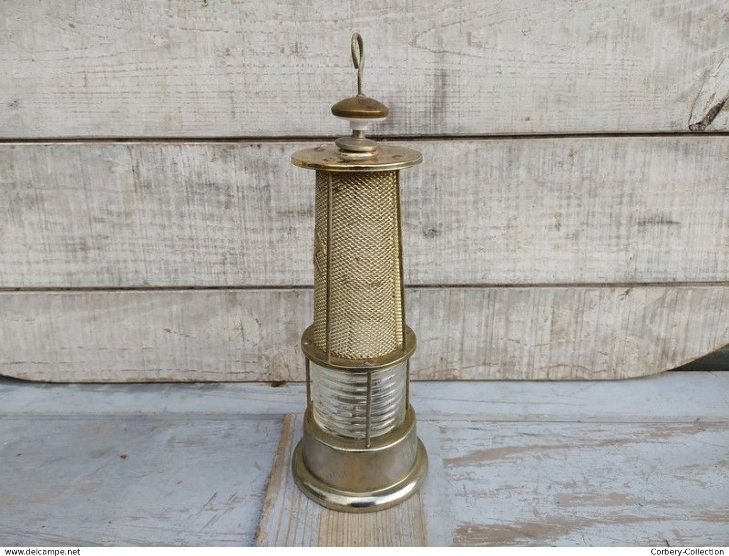 Ancienne Bouteille Boite à Musique Lampe De Mineur Danube Wave Waltz - Strumenti Antichi