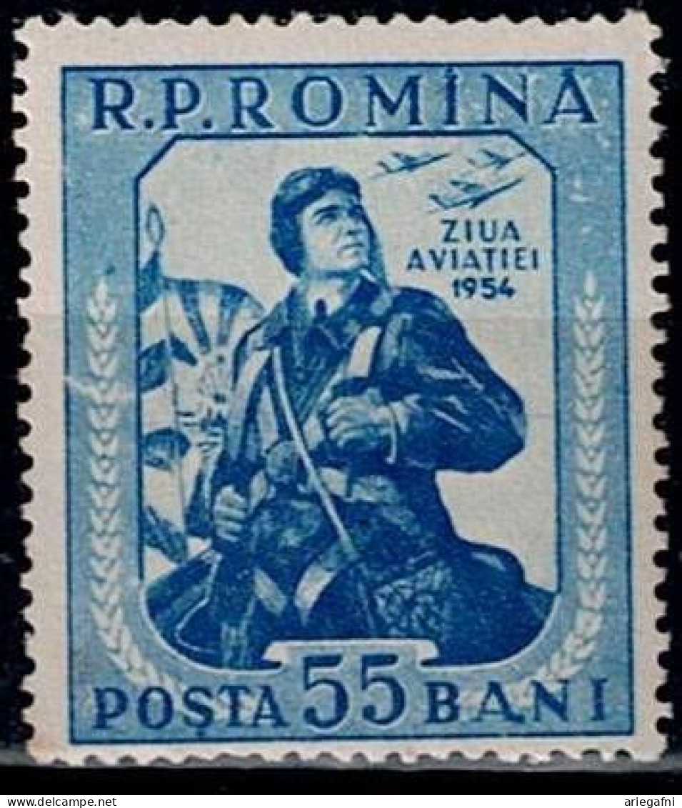 ROMANIA 1954 FLYERS DAY MI No 1488 MNH VF!! - Neufs