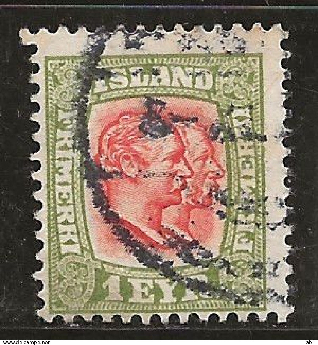 Islande 1907-1908 N° Y&T : 47 Obl. - Gebraucht