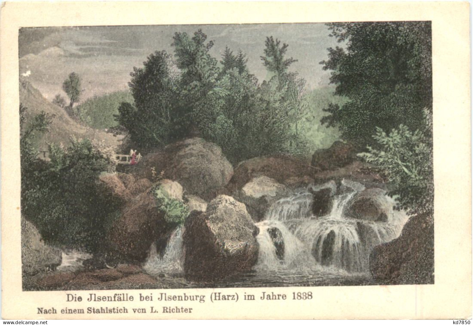Die Ilsenfälle Bei Ilsenburg Im Jahre 1838 - Ilsenburg