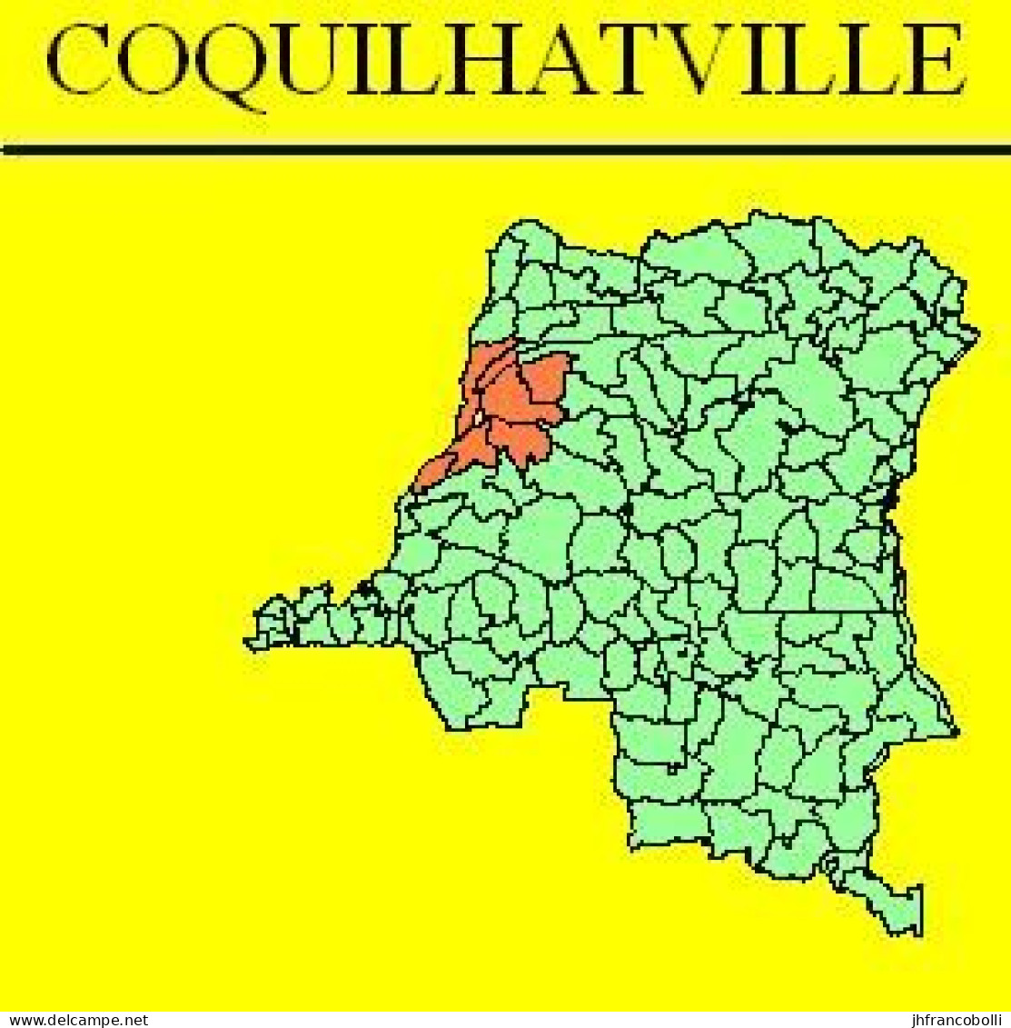 1916 COQUILHAVILLE CARTE¨POSTALE / POST CARD (written) BANGALA TYPE FROM COQUILHATVILLE TO KINSHASA (arrival Cancel) - Congo Belge