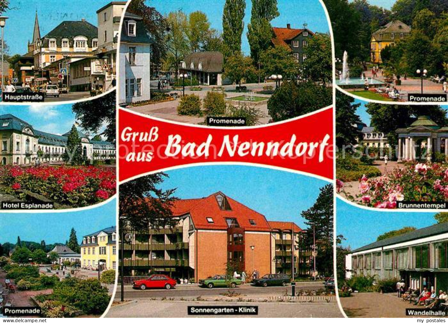 72699534 Bad Nenndorf Hauptstrasse Promenade Hotel Esplanade Brunnentempel Sonne - Bad Nenndorf