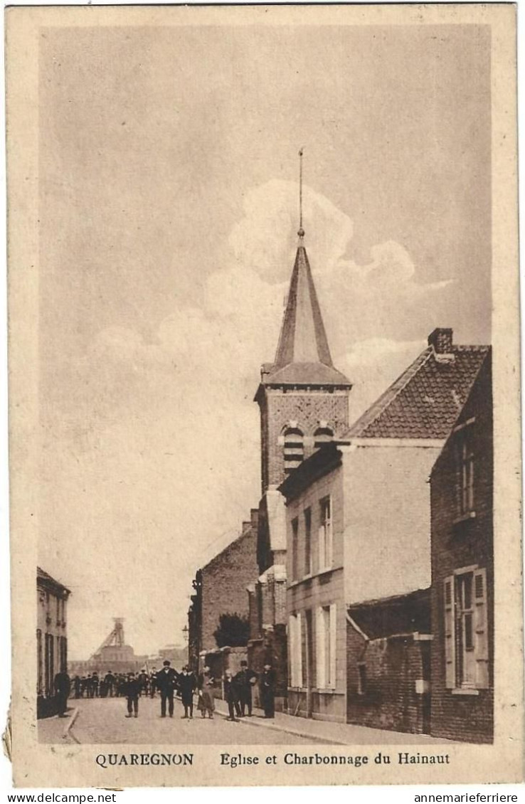 Quaregnon Eglise Et Charbonnage Du Hainaut - Quaregnon