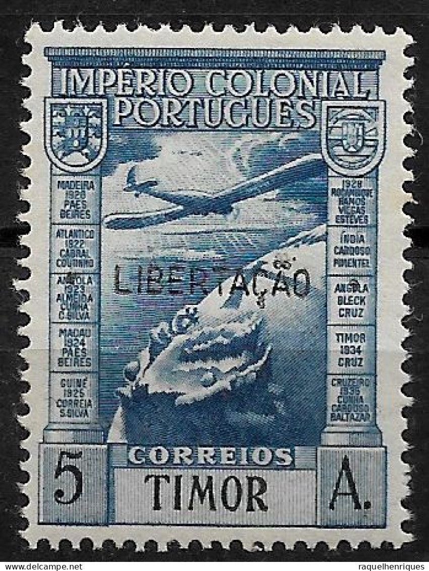 TIMOR 1947 EMPIRE STAMP SURC. "LIBERTAÇÃO" - AIRMAIL MH (NP#72-P17-L1) - Timor