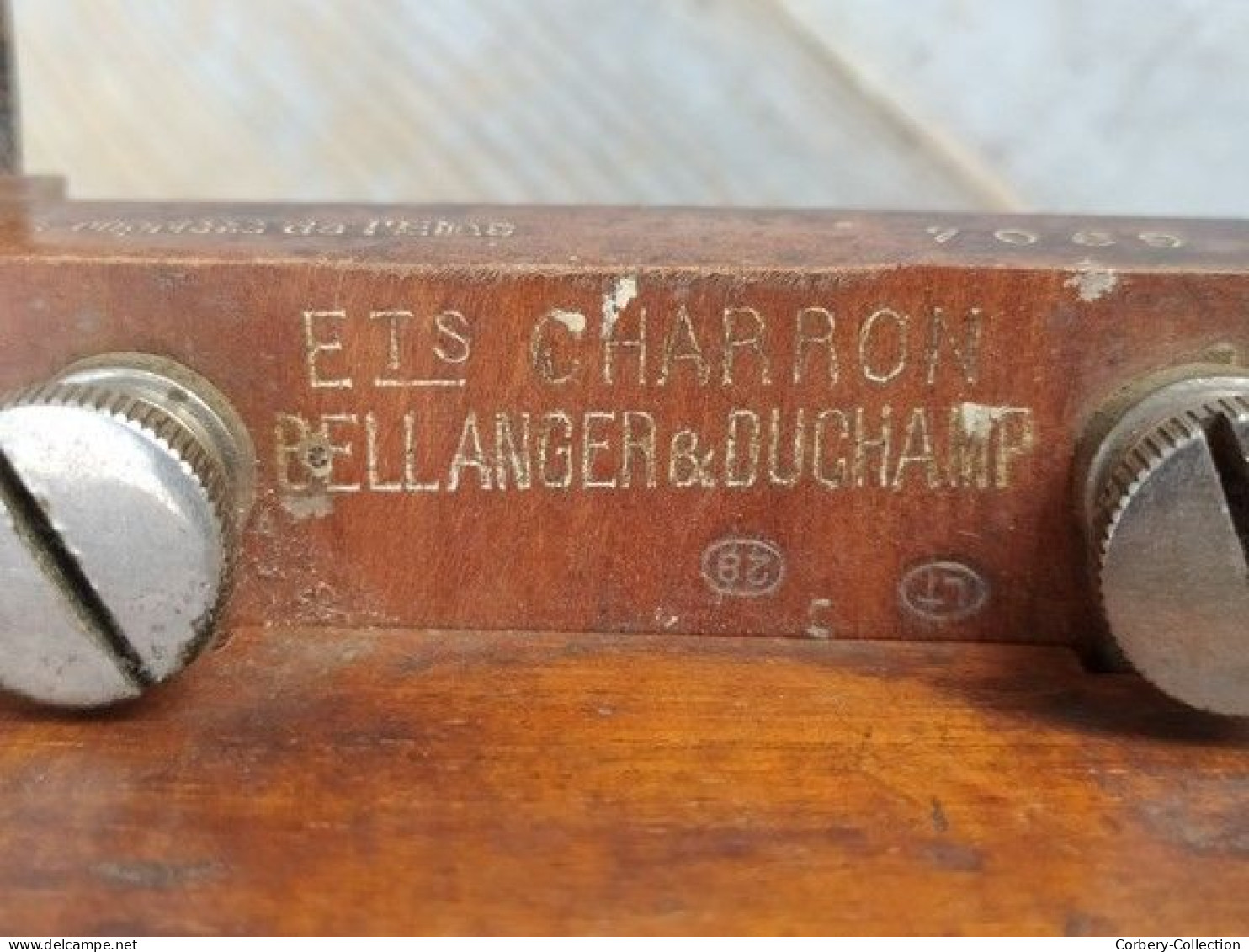 Ancienne Sonnette Téléphone Ets Charron Bellanger Duchamp Concours 1927 - Telefontechnik