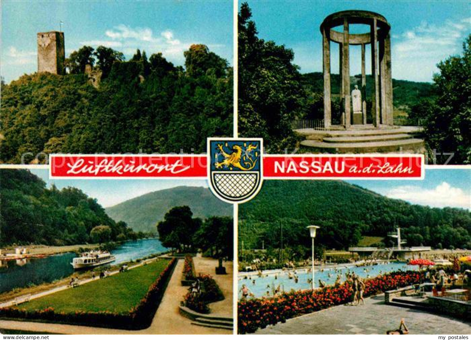 72697587 Nassau Lahn Burg Denkmal Schwimmbad Nassau - Nassau