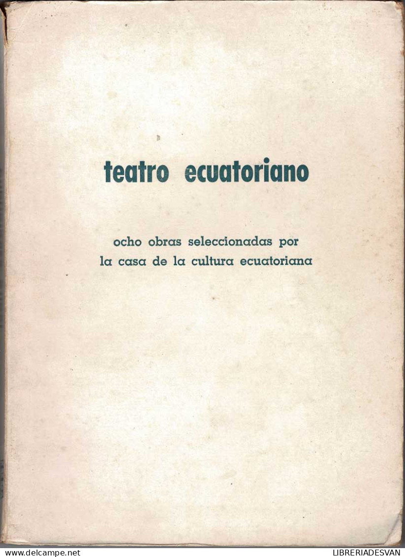 Teatro Ecuatoriano - AA.VV. - Autres & Non Classés