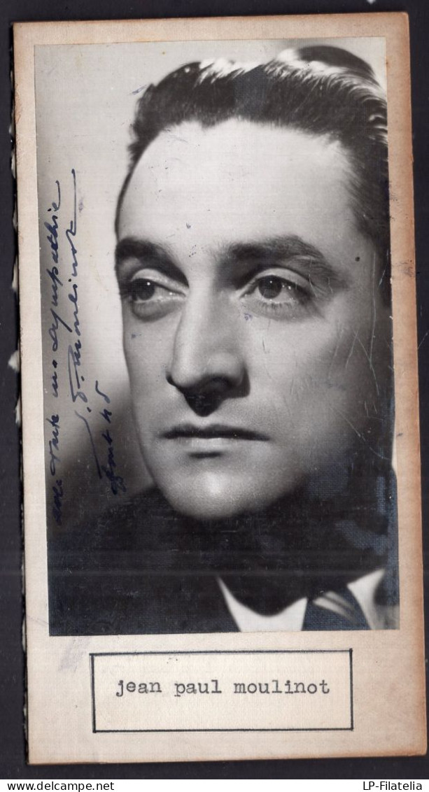 France - Circa 1940 - Actors - Jean Paul Moulinot - Jean Landret - Sign Photos - Famous People