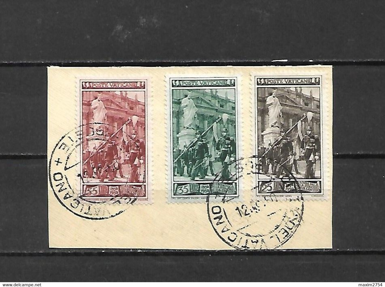 VATICANO - 1950 - N. 140/42 USATI (CATALOGO UNIFICATO) - Used Stamps