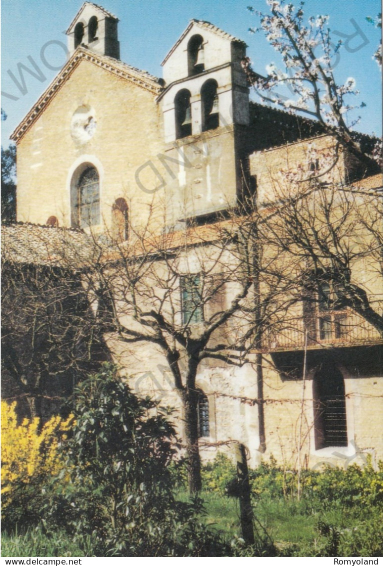 CARTOLINA  B21 ROMA,LAZIO-ABBAZIA DELLE TRE FONTANE-CHIESA ABBAZIALE ESTERNO-STORIA,MEMORIA,CULTURA,NON VIAGGIATA - Churches