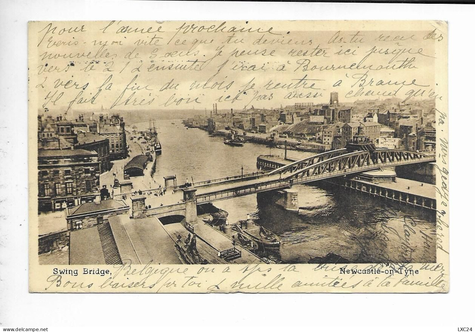 SWING BRIDGE. NEWCASTLE ON TYNE. - Newcastle-upon-Tyne