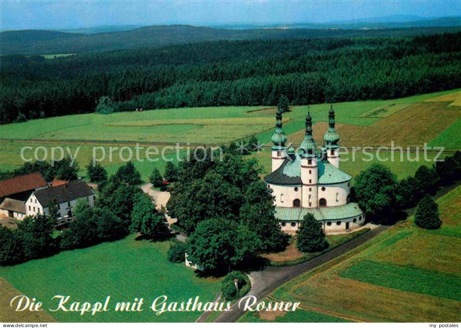 72696464 Kappl Waldsassen Dreifaltigkeitskirche Mit Gasthaus Rosner Fliegeraufna - Waldsassen