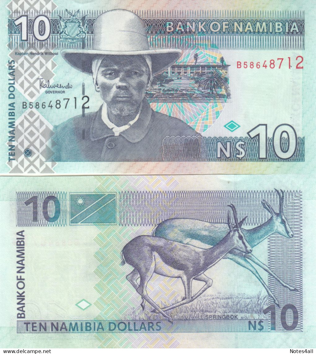 Namibia 10 Dollars 2001 P-4 UNC - Namibia