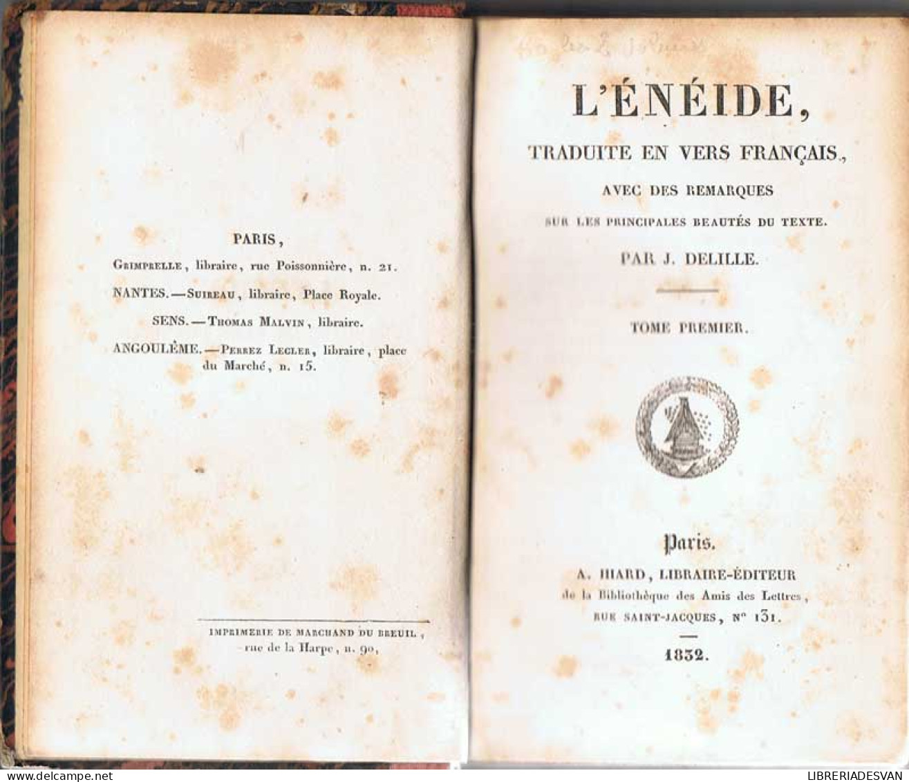 L'Eneide. Traduite En Vers Français. 2 Tomos - J. Delille - Other & Unclassified