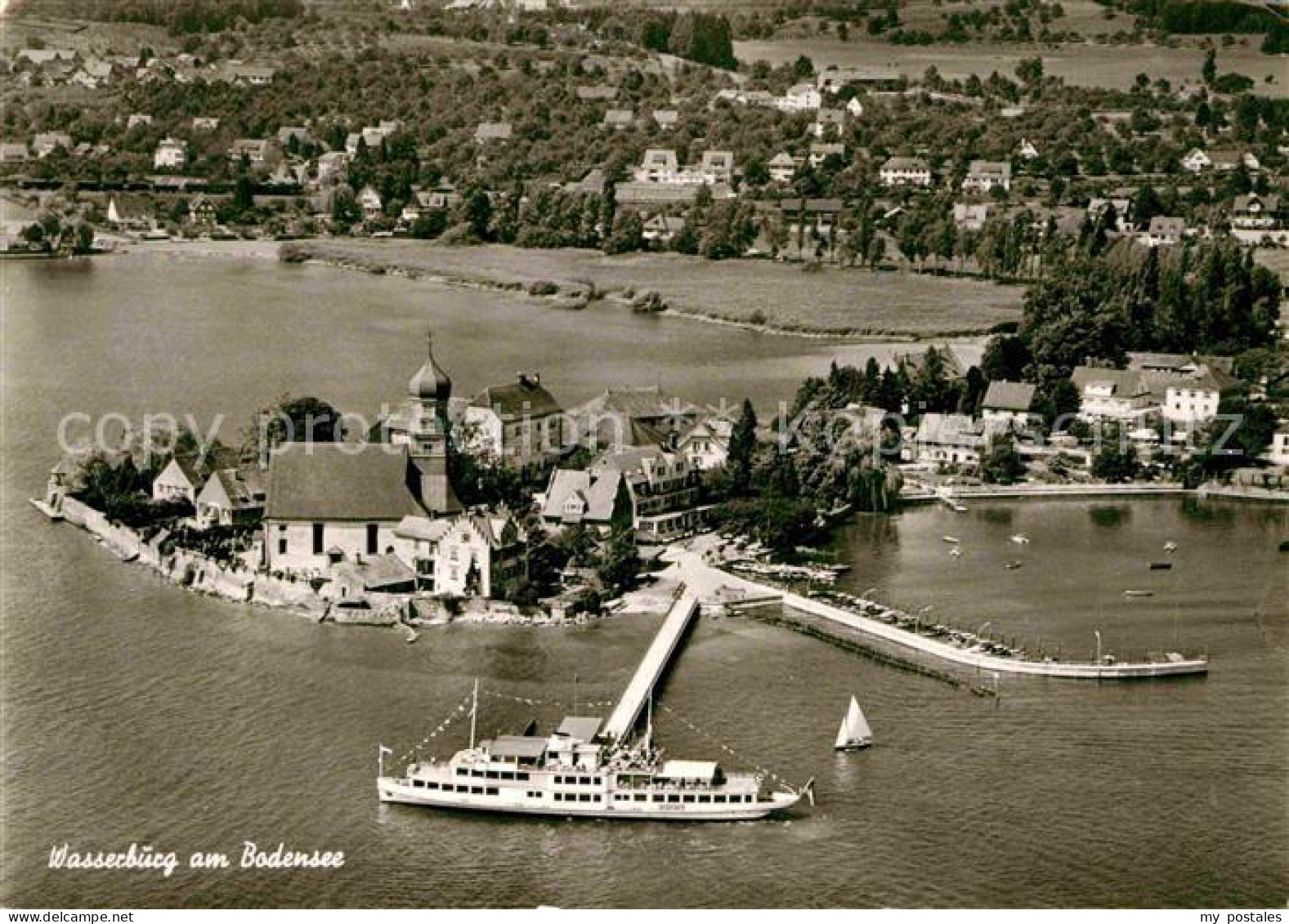 72695963 Wasserburg Bodensee Fliegeraufnahme Hotel Lipprandt Wasserburg - Wasserburg (Bodensee)