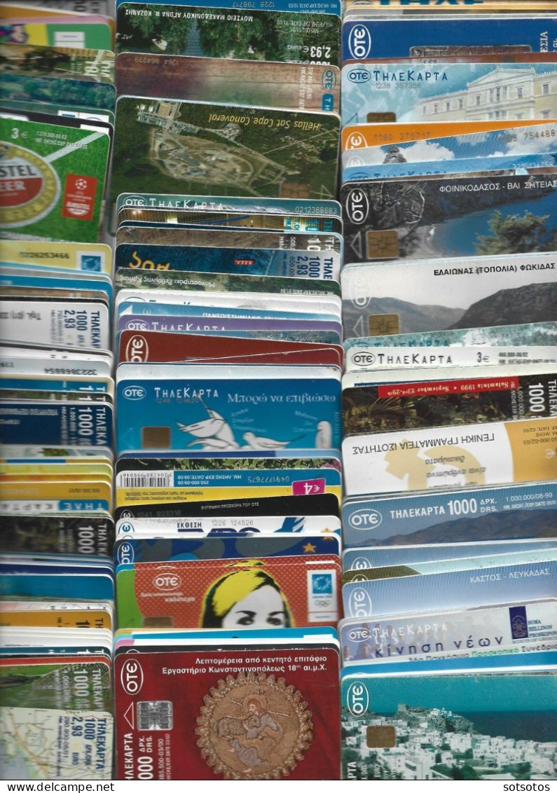 Grece Extensive Impressive Collection With 200 All Different Pictorial Telephone Cards - Different Topics - Grecia