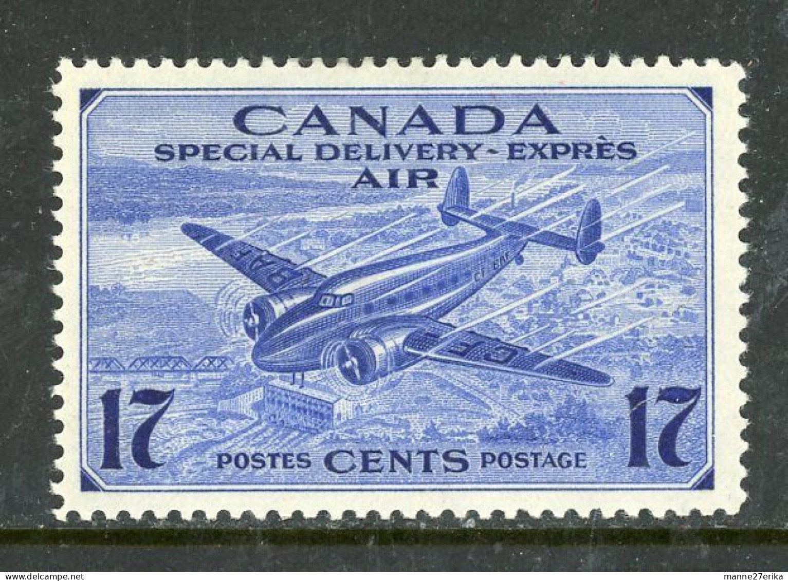 Canada 1942-43 MNH (Trans Canada Airplane And Aerial View Of A City) - Neufs