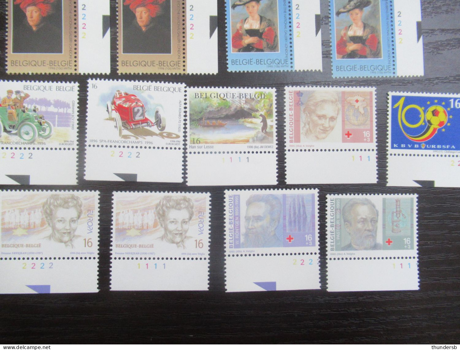 Mooi Lot Plaatnummers Uit 1995/96 - Postfris ** - Face Value: 7,34 Euro - 1991-2000