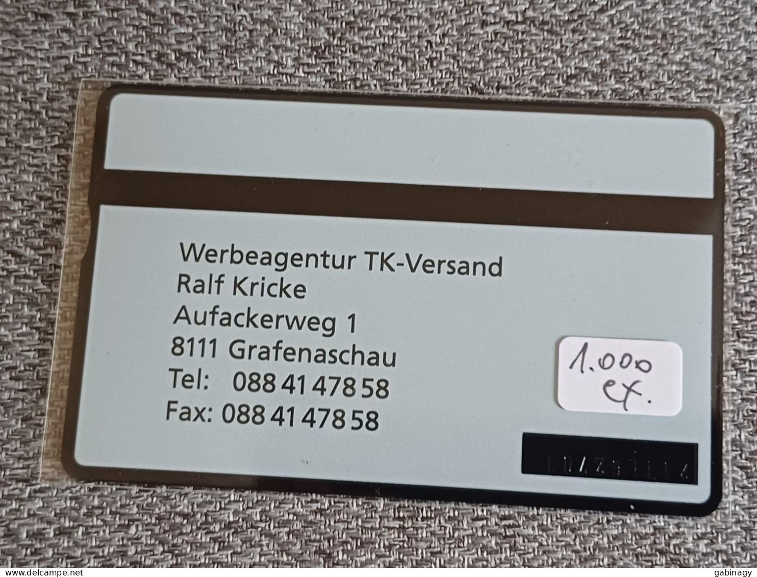 SWITZERLAND - K-92/232 - Werbeagentur TK-Versand Ralf Kricke - BEER - FOOTBALL - CAR - 1.000EX. - Suisse