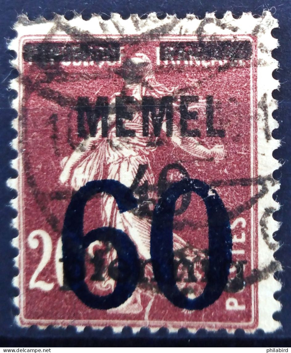 MEMEL                          N° 35     (Cat. Michel)                       OBLITERE - Memel (Klaipeda) 1923