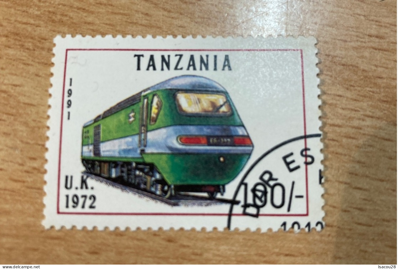 Tanzanie 1991, UK 1972 Train, Oblitéré - Tanzania (1964-...)