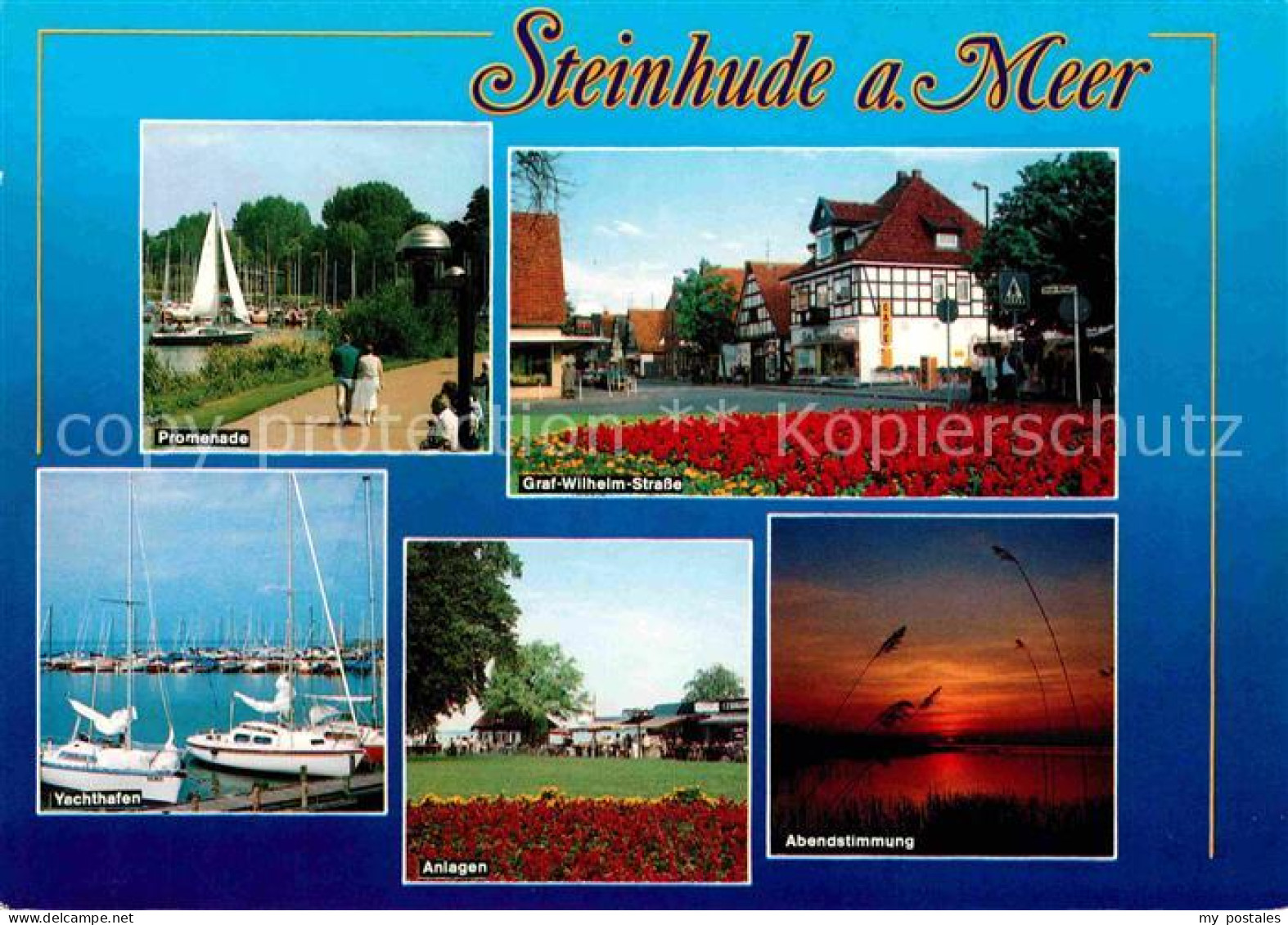 72693031 Steinhude Promenade Graf Wilhelm Strasse Yachthafen Park Anlagen Abends - Steinhude