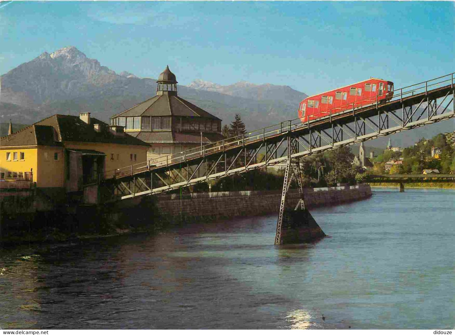 Trains - Funiculaires - Alpenstadt Innsbruck - Hungerburgbahn-Talstation Mit Nockspitze 2406 M - CPM - Voir Scans Recto- - Seilbahnen