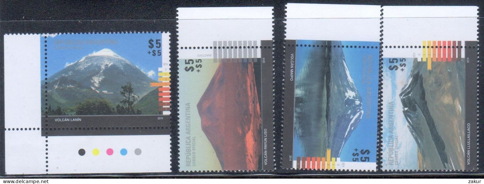 Argentina - Serie Volcanes - Unused Stamps