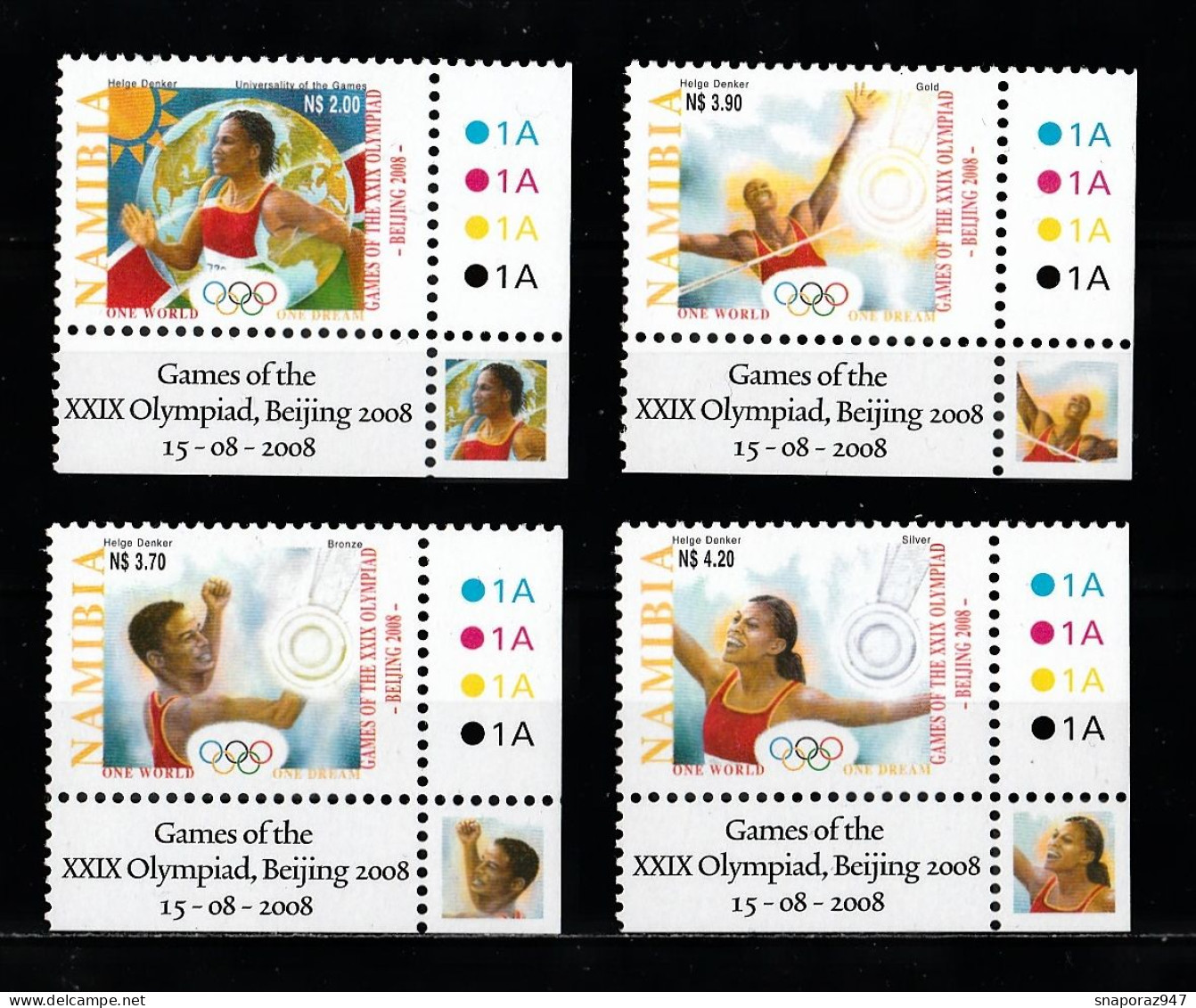 2008 Namibia  "Pekino 2008" Olyimpic Games Set MNH** B409 - Zomer 1968: Mexico-City