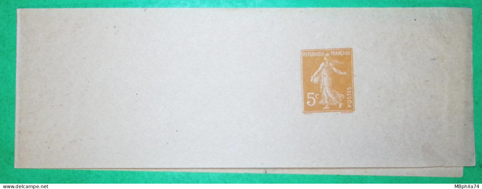 ENTIER 5C ORANGE SEMEUSE BANDE DE JOURNAL NEUF LETTRE COVER FRANCE - Bandas Para Periodicos